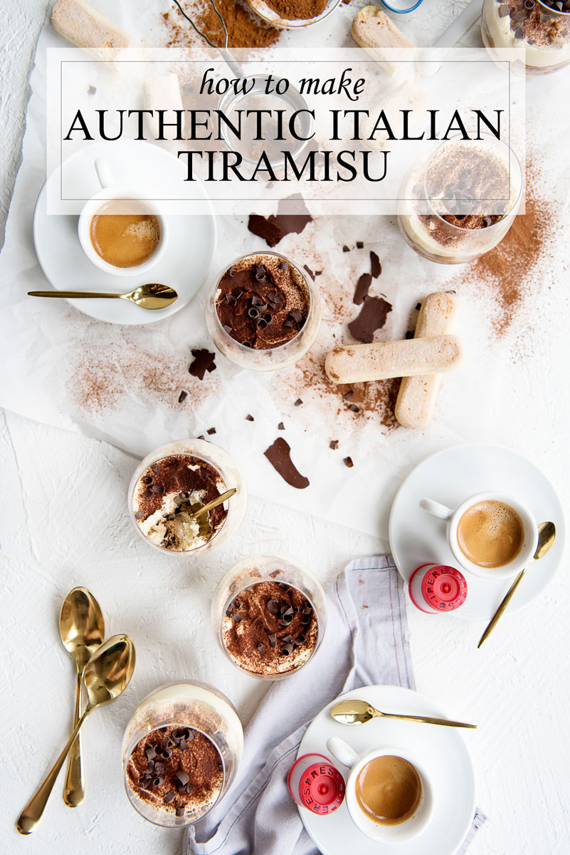 Authentic Tiramisu Recipe - Italian Dessert with Individual Servings